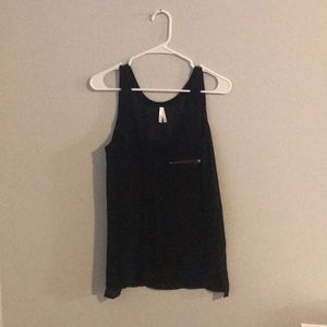 Black long tank top